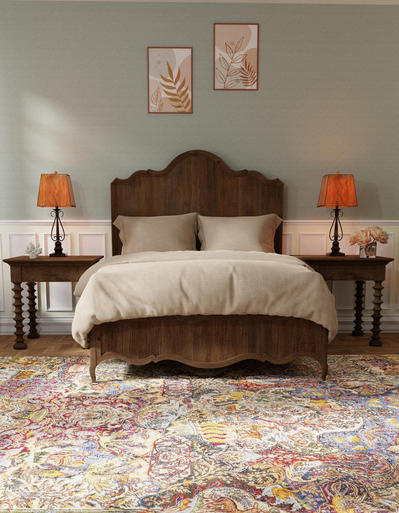 Bazaar Chic Collection Area Rug - Safi Square Multi lifestyle 31