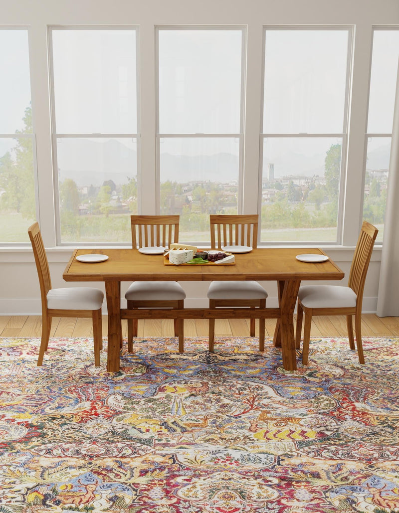 Bazaar Chic Collection Area Rug - Safi Square Multi lifestyle 35