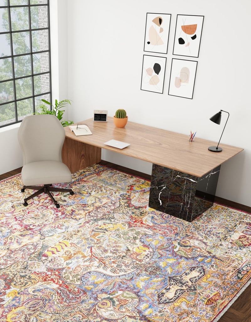 Bazaar Chic Collection Area Rug - Safi Square Multi lifestyle 37