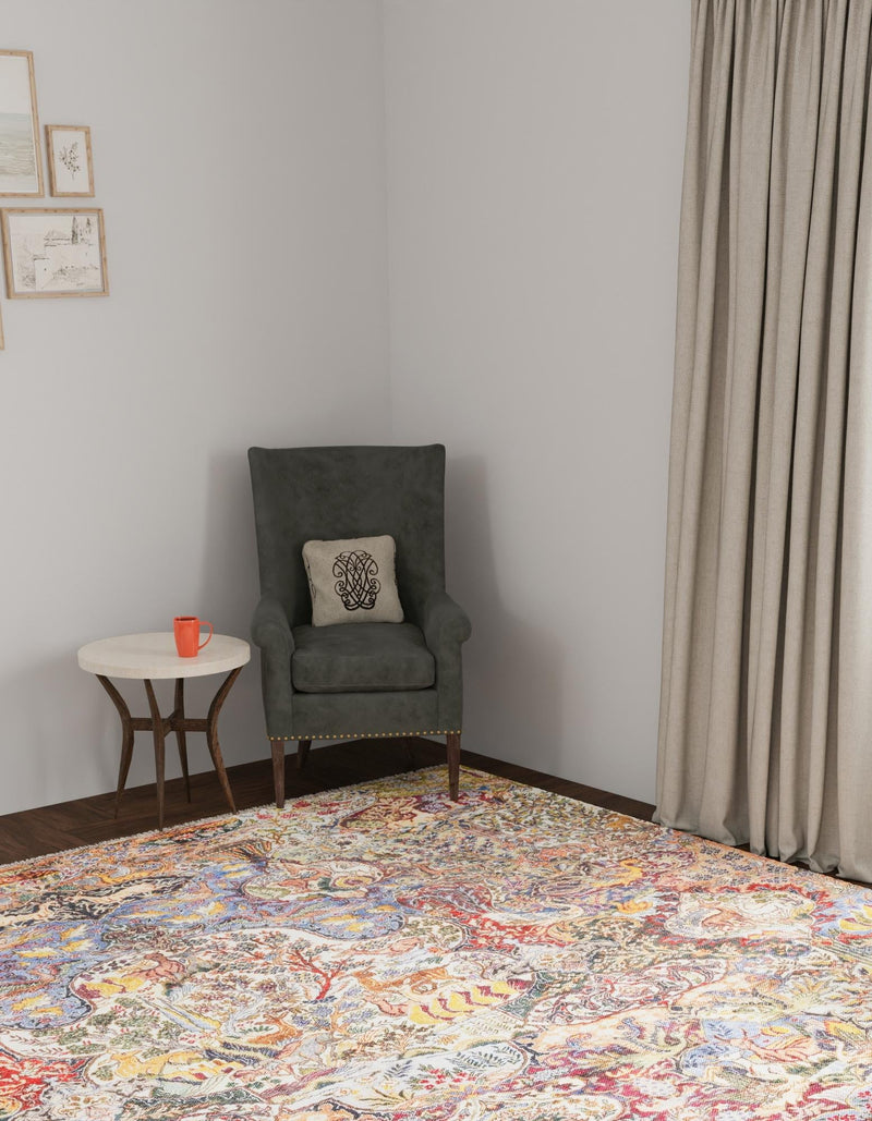 Bazaar Chic Collection Area Rug - Safi Square Multi lifestyle 41