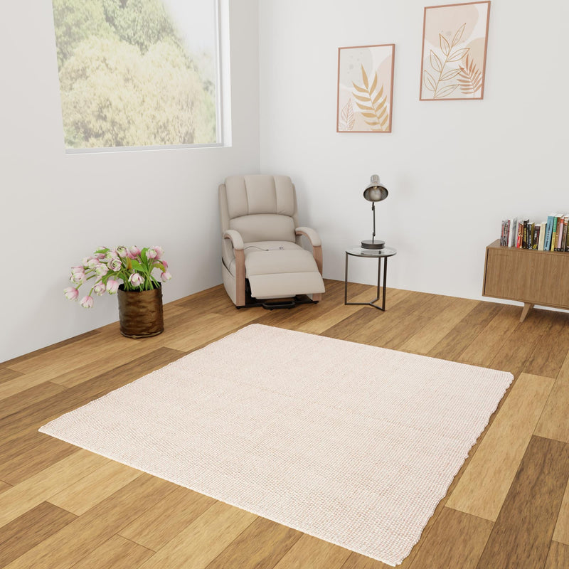 Coastal Haven Striped Jute Collection Area Rug - Marina Square Pink and Gray lifestyle 54