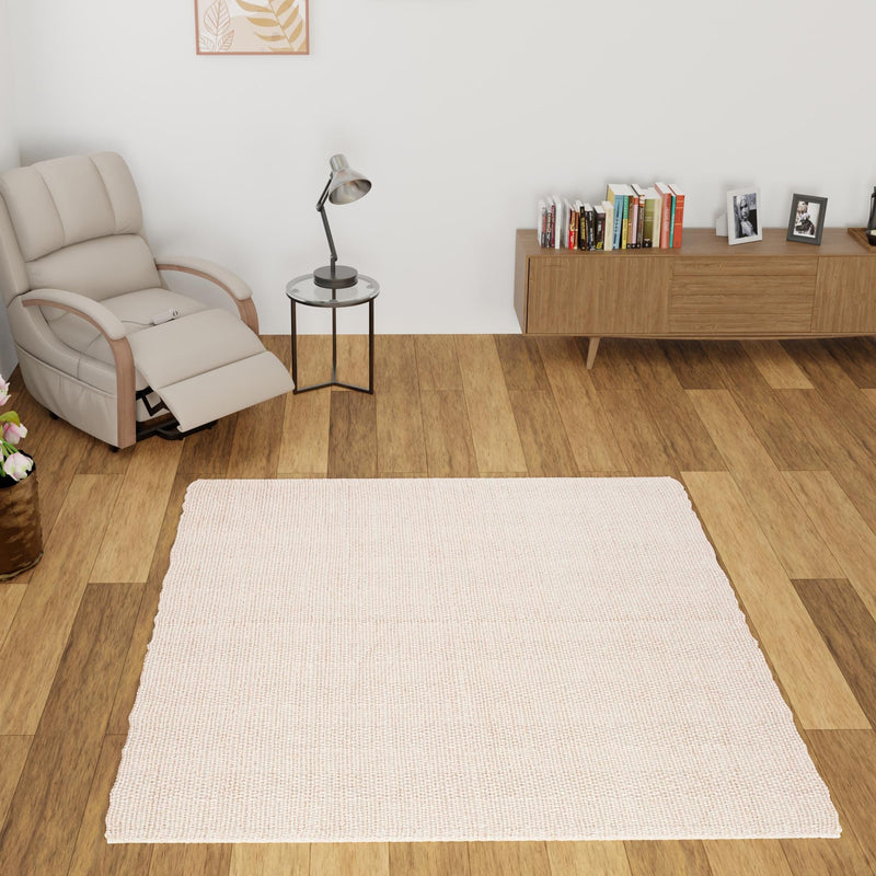 Coastal Haven Striped Jute Collection Area Rug - Marina Square Pink and Gray lifestyle 62