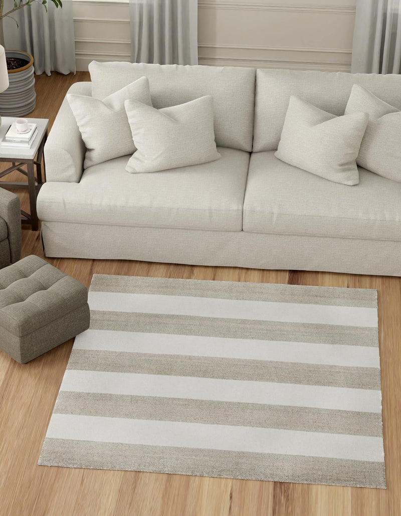 Martha's Vineyard Blueprints Collection Area Rug - Edgartown Square Gray lifestyle 73