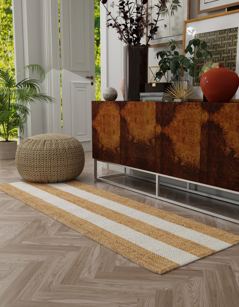 Martha's Vineyard Blueprints Collection Area Rug - Edgartown Runner Tan Sand lifestyle 82