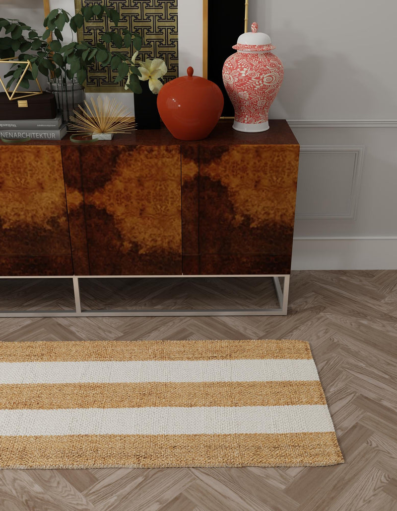 Martha's Vineyard Blueprints Collection Area Rug - Edgartown Runner Tan Sand lifestyle 88