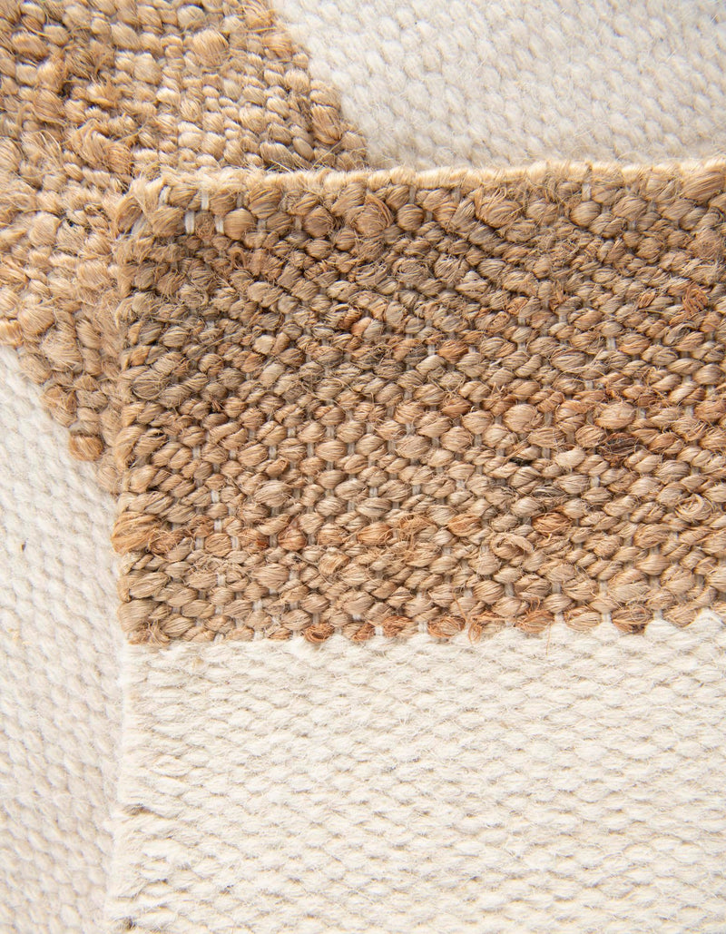 Martha's Vineyard Blueprints Collection Area Rug - Edgartown Square Tan Sand lifestyle 95