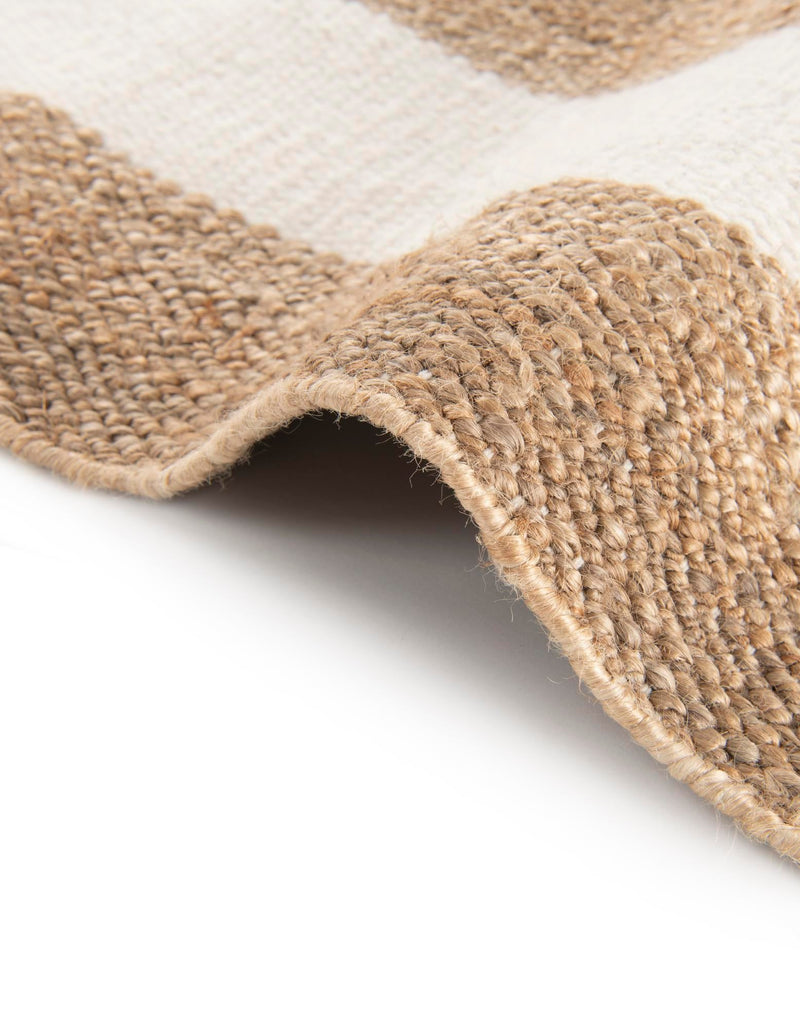 Martha's Vineyard Blueprints Collection Area Rug - Edgartown Square Tan Sand lifestyle 100