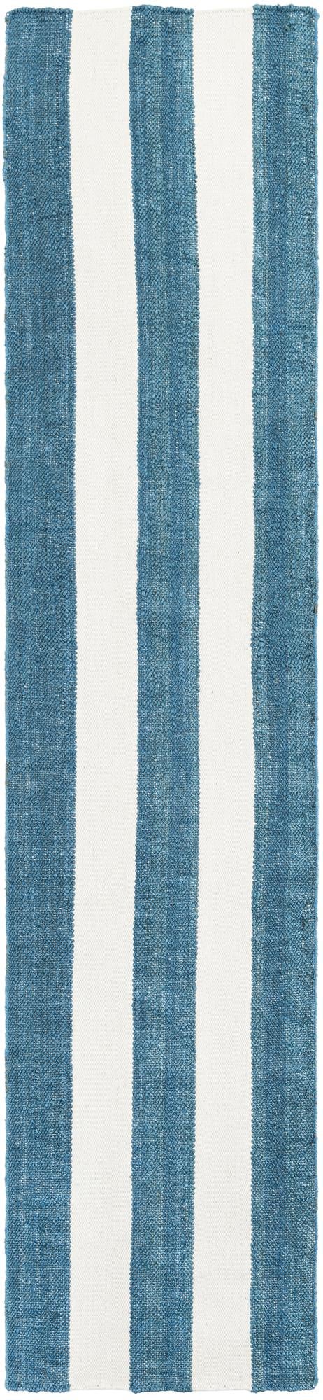 Martha's Vineyard Blueprints Collection Area Rug - Edgartown Runner Sky blue lifestyle 58