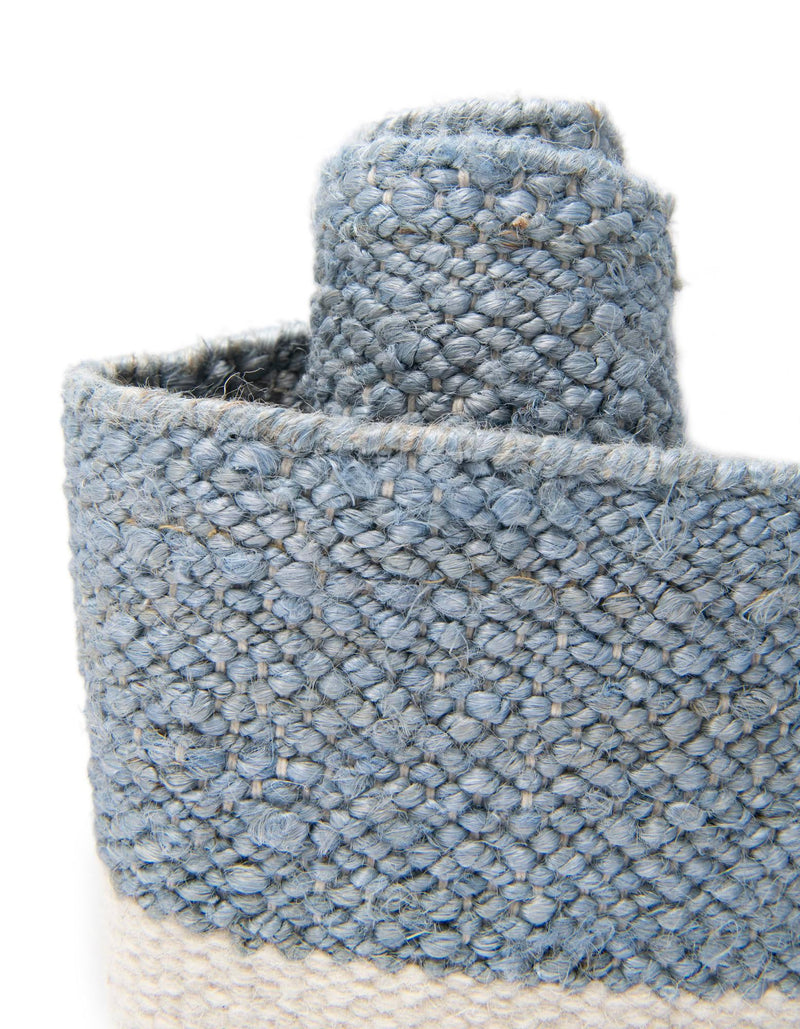 Martha's Vineyard Blueprints Collection Area Rug - Edgartown Rectangle Sky blue lifestyle 35