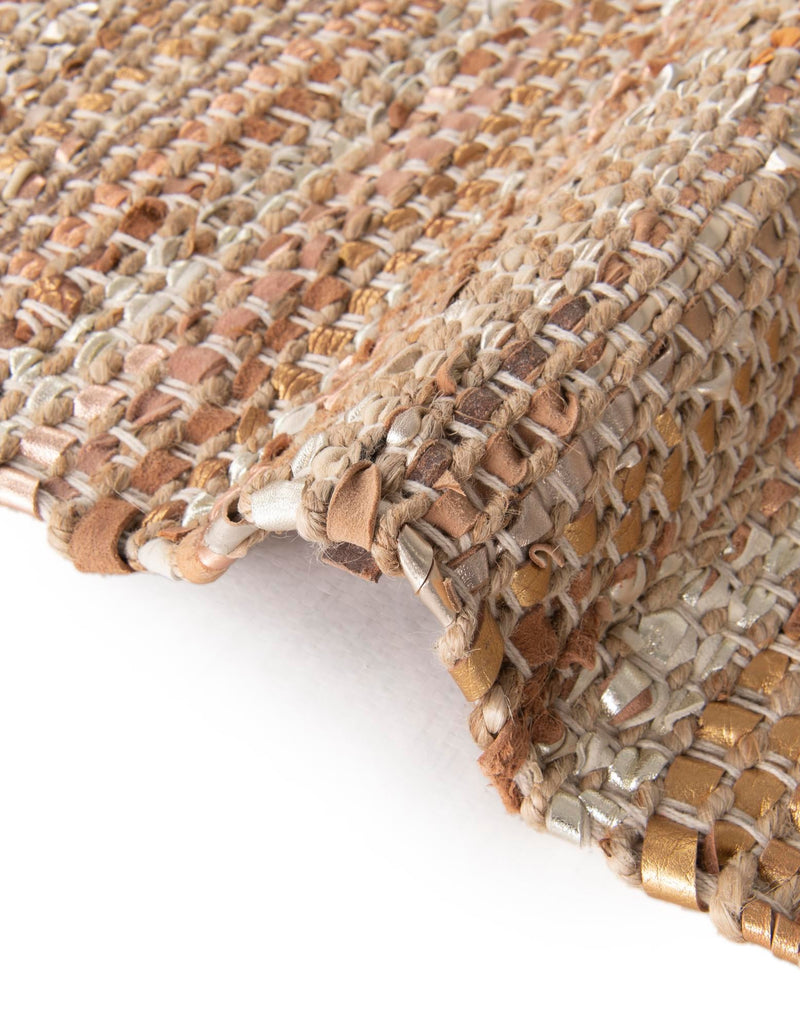 Urban Shimmer Jute Collection Area Rug - Metropolis Rectangle Natural lifestyle 9