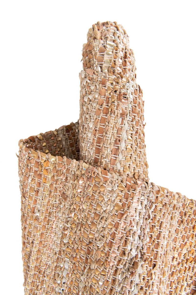 Urban Shimmer Jute Collection Area Rug - Metropolis Rectangle Natural lifestyle 10