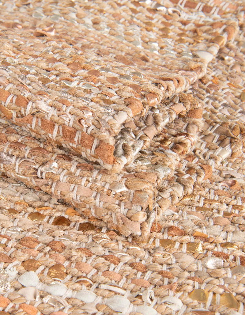 Urban Shimmer Jute Collection Area Rug - Metropolis Rectangle Natural lifestyle 12