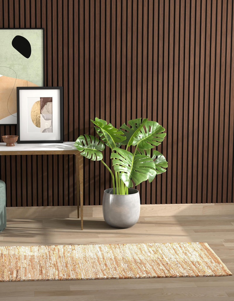 Urban Shimmer Jute Collection Area Rug - Metropolis Runner Natural lifestyle 21