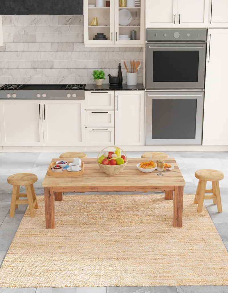 Urban Shimmer Jute Collection Area Rug - Metropolis Square Natural lifestyle 20