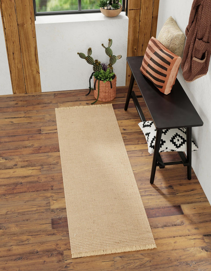 Country Homestead Collection Area Rug - Meadowbrook Runner Natural lifestyle 48