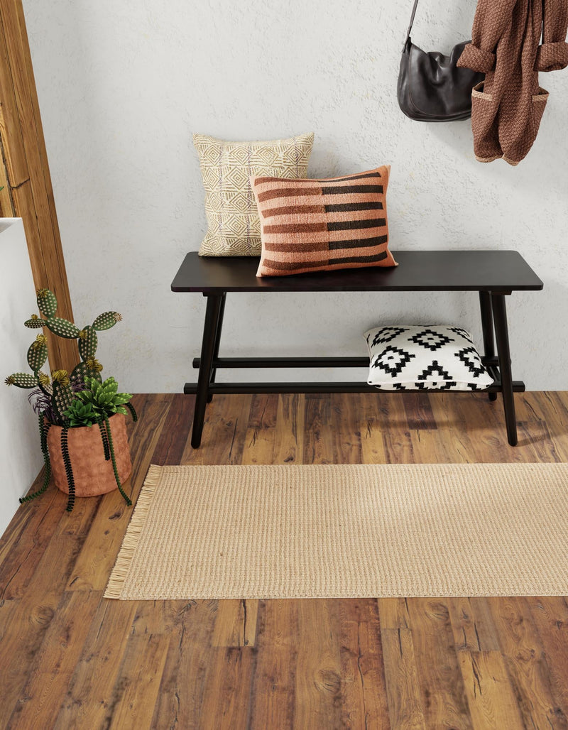 Country Homestead Collection Area Rug - Meadowbrook Runner Natural lifestyle 60