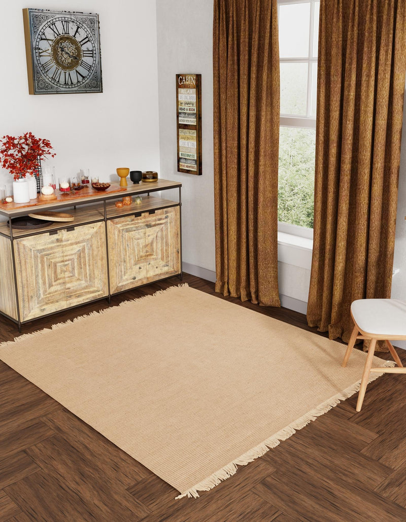 Country Homestead Collection Area Rug - Meadowbrook Square Natural lifestyle 40