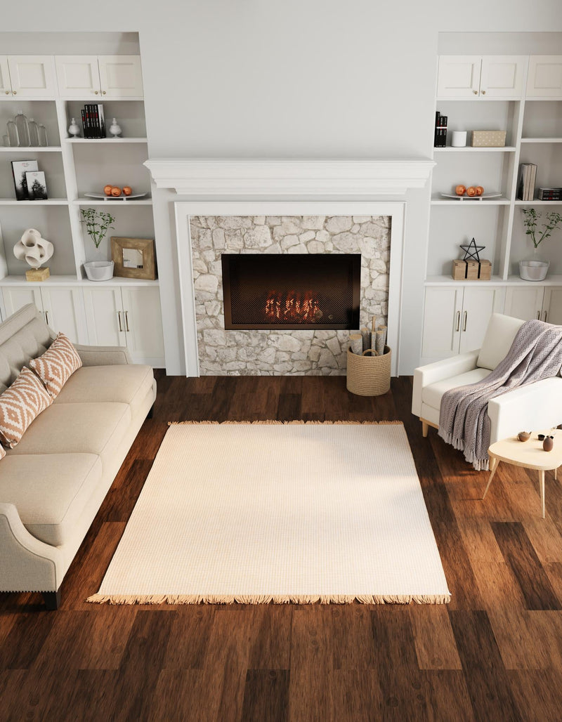 Country Homestead Collection Area Rug - Meadowbrook Square Ivory lifestyle 61