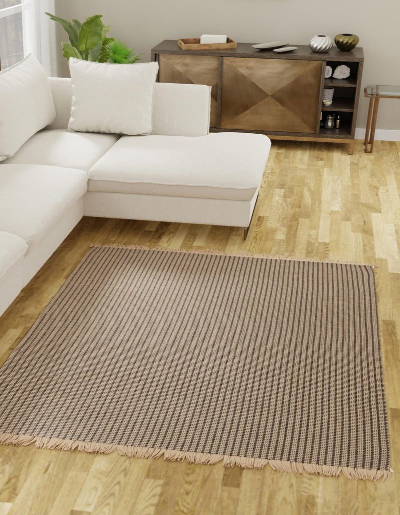 Country Homestead Collection Area Rug - Grangehurst Square Charcoal lifestyle 21