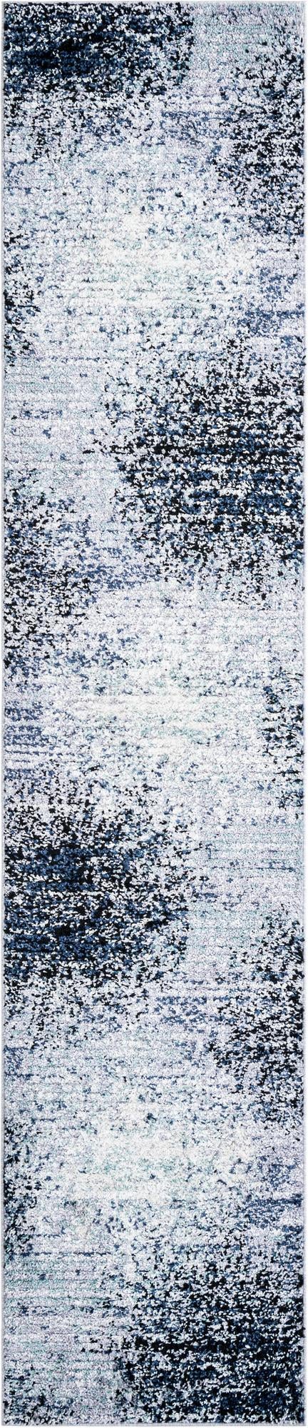 Santa Fe Trails Collection Area Rug - Zuni Runner Blue and Gray lifestyle 18