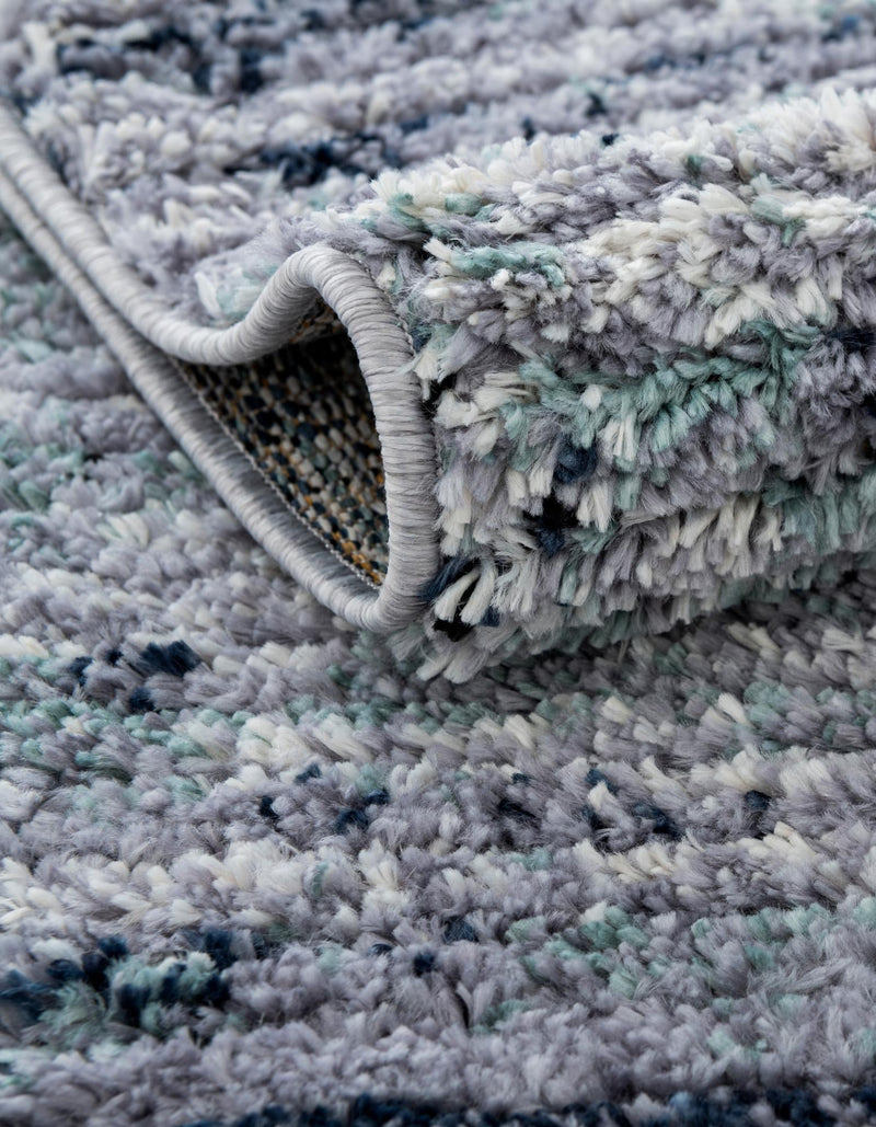 Santa Fe Trails Collection Area Rug - Zuni Rectangle Blue and Gray lifestyle 6
