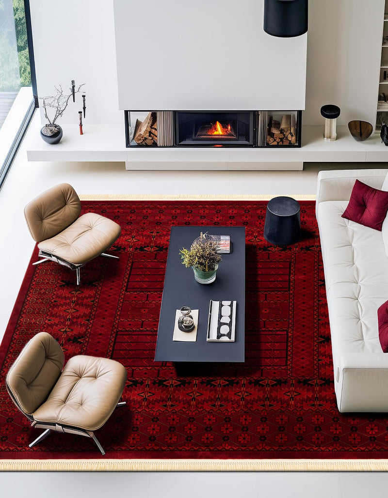 Samarkand Elegance Collection Area Rug - Ark Square Red lifestyle 20