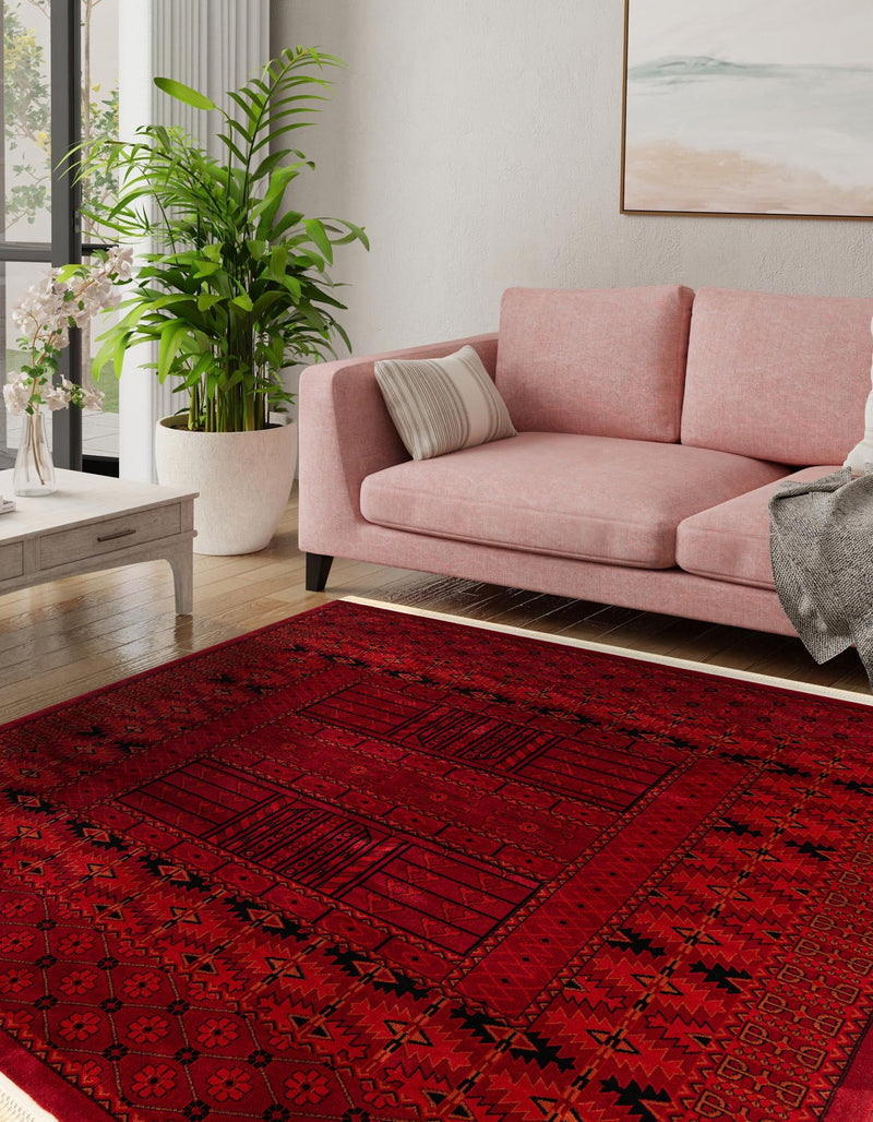 Samarkand Elegance Collection Area Rug - Ark Square Red lifestyle 32