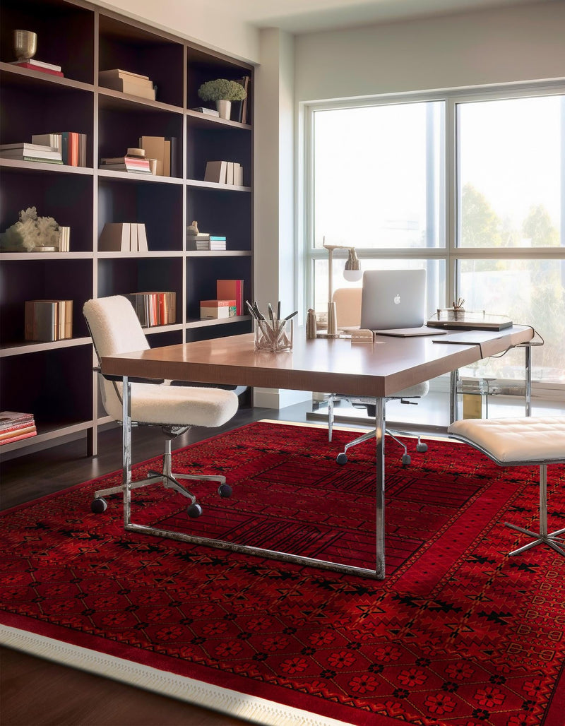 Samarkand Elegance Collection Area Rug - Ark Square Red lifestyle 36