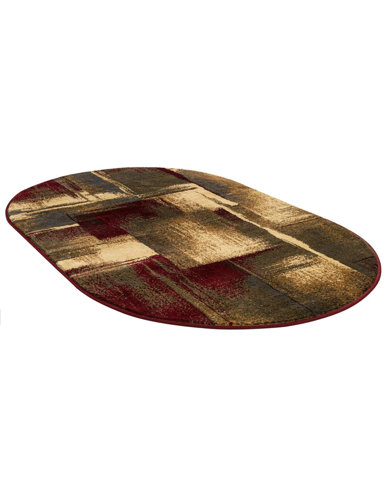 Bistro Lounge Collection Area Rug - Doppio Oval Multi lifestyle 27