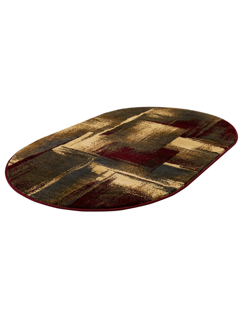 Bistro Lounge Collection Area Rug - Doppio Oval Multi lifestyle 28