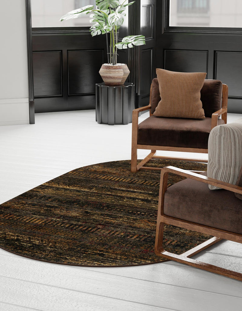 Neptune Elegance Collection Area Rug - Nereid Oval Blue lifestyle 70