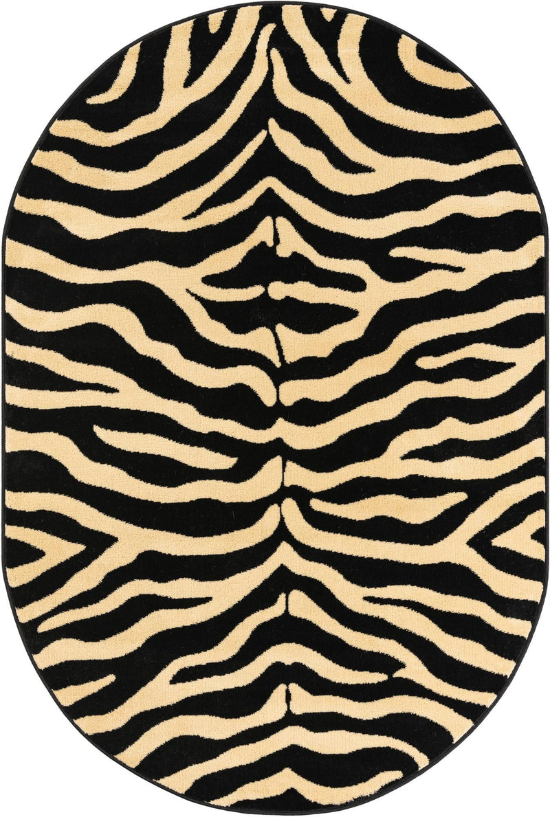 Savannah Sojourn Collection Area Rug - Kilimanjaro Oval Black lifestyle 34
