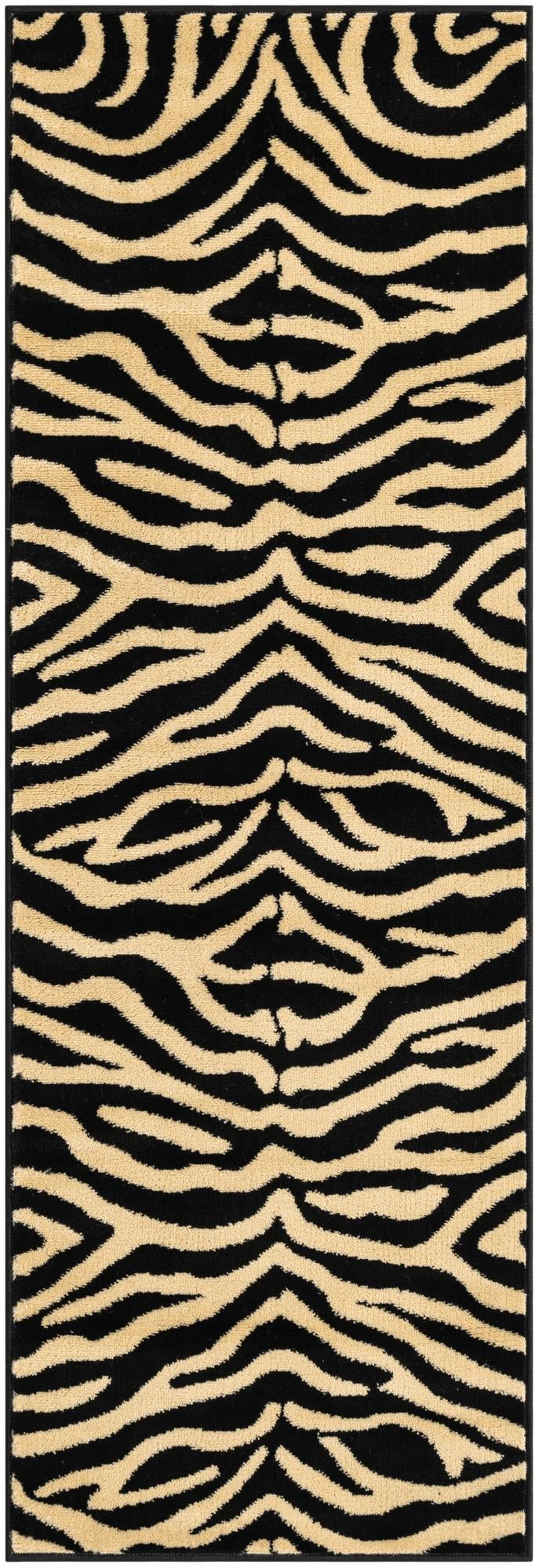 Savannah Sojourn Collection Area Rug - Kilimanjaro Runner Black lifestyle 35
