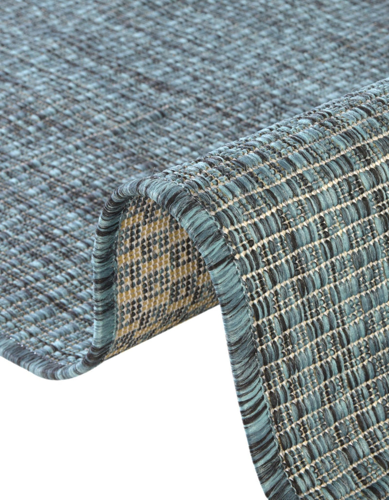 Patio Perfection Collection Area Rug - Veranda (Teal) Oval Teal lifestyle 23