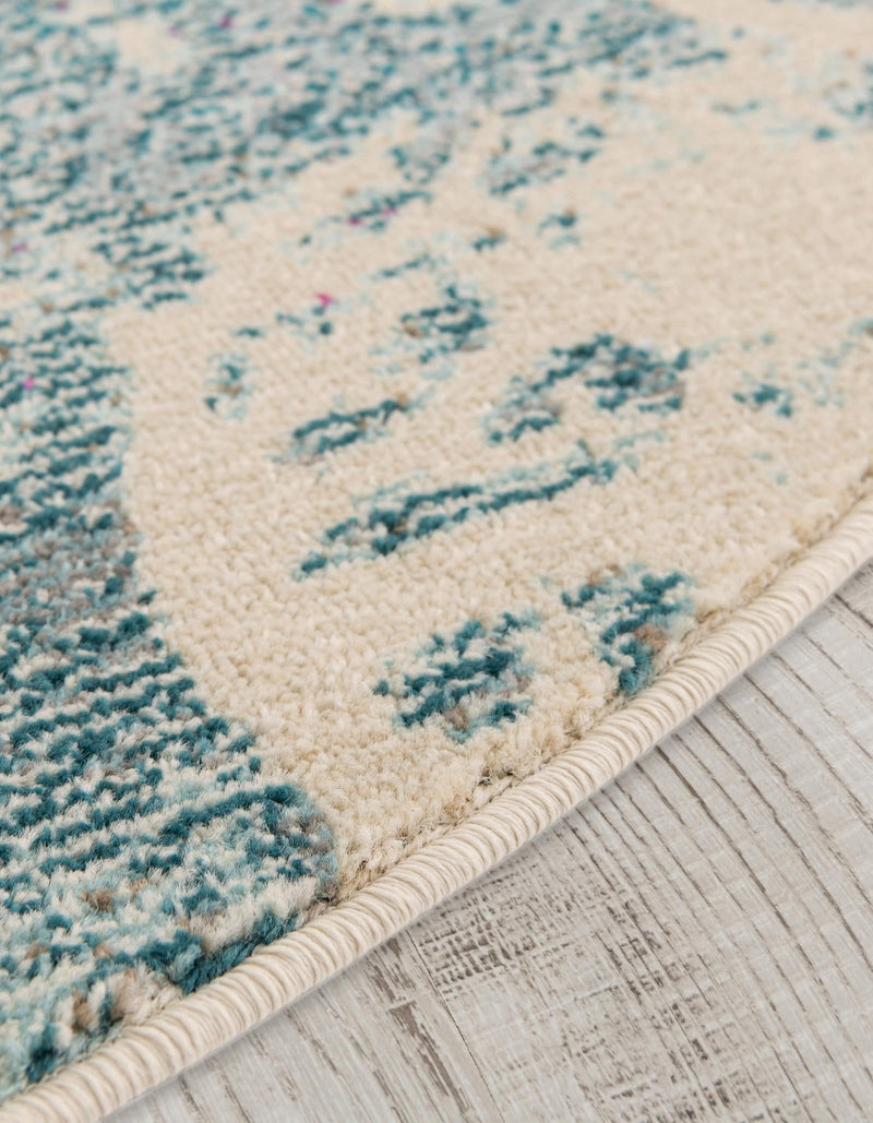 Sorrento Shores Collection Area Rug - Vico Oval Light Blue lifestyle 41