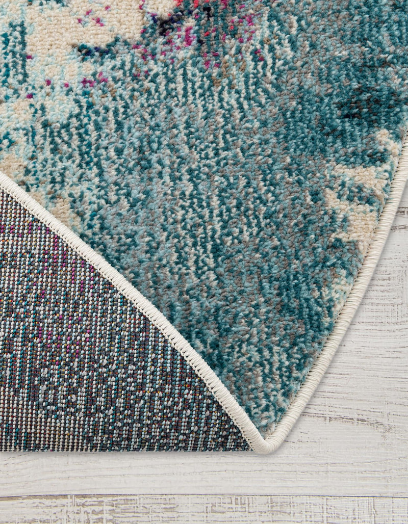 Sorrento Shores Collection Area Rug - Vico Oval Light Blue lifestyle 42