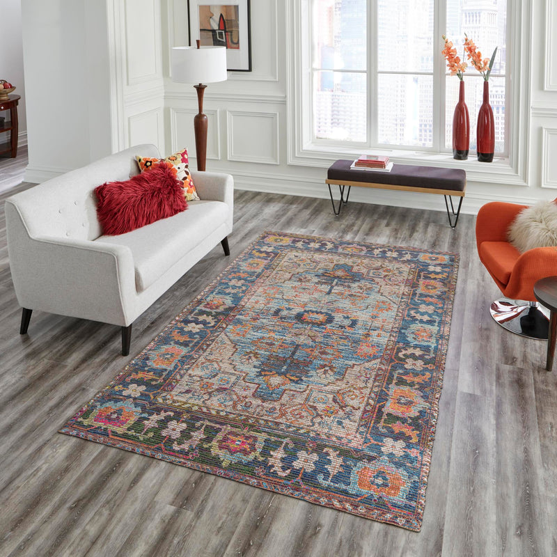 Desert Weave Jute Collection Area Rug - Atacama Rectangle Multi lifestyle 22