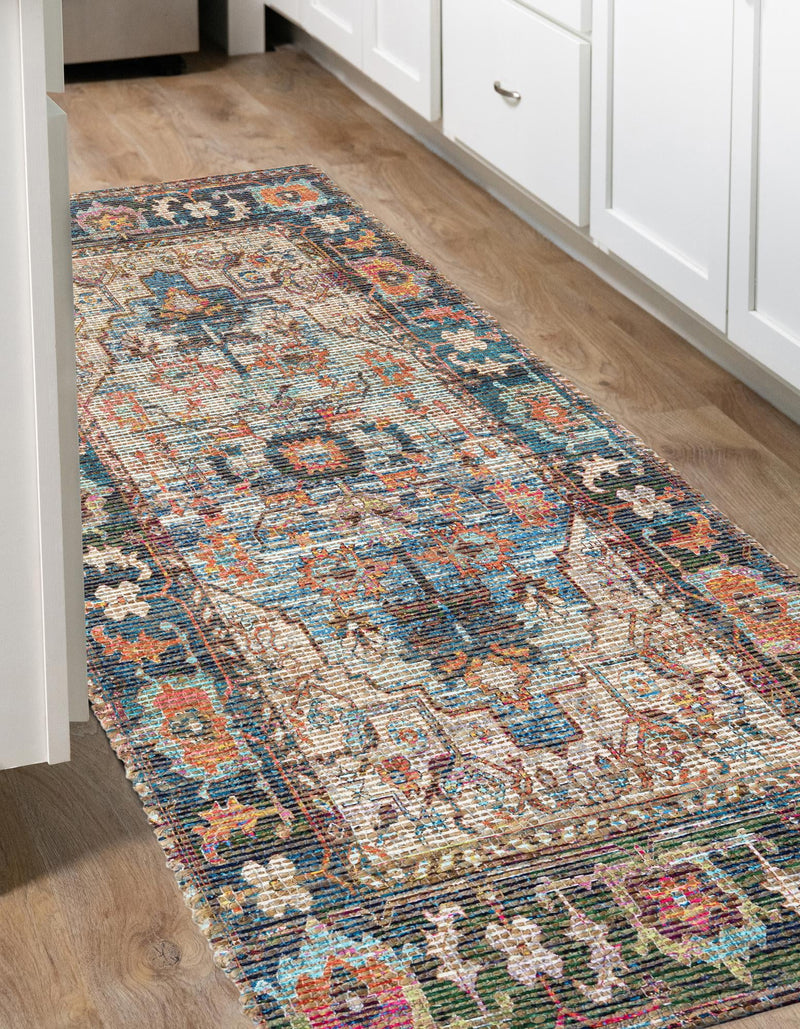 Desert Weave Jute Collection Area Rug - Atacama Runner Multi lifestyle 34