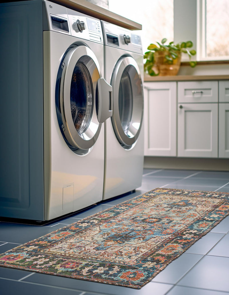 Desert Weave Jute Collection Area Rug - Atacama Runner Multi lifestyle 40