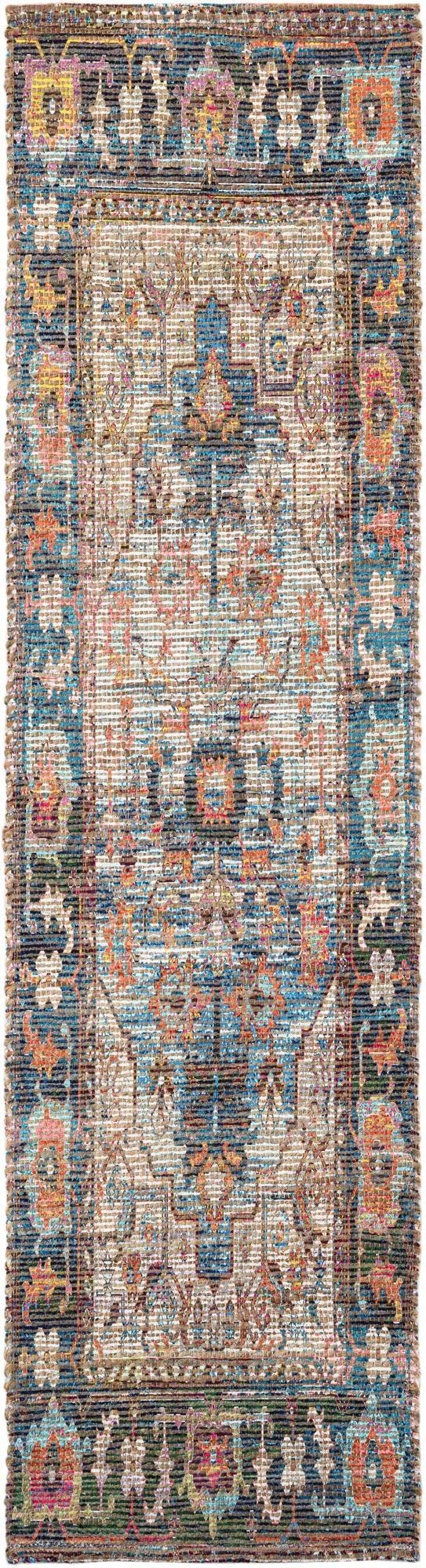 Desert Weave Jute Collection Area Rug - Atacama Runner Multi lifestyle 24