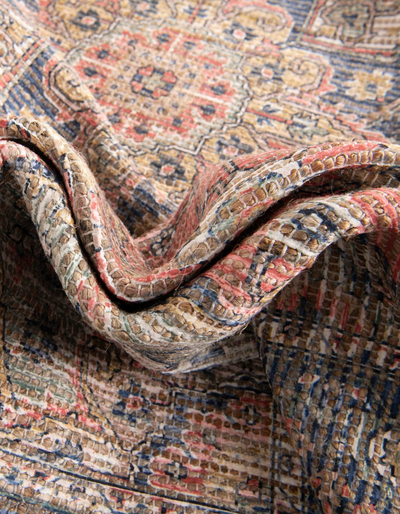 Desert Weave Jute Collection Area Rug - Negev Rectangle Antique Red lifestyle 15