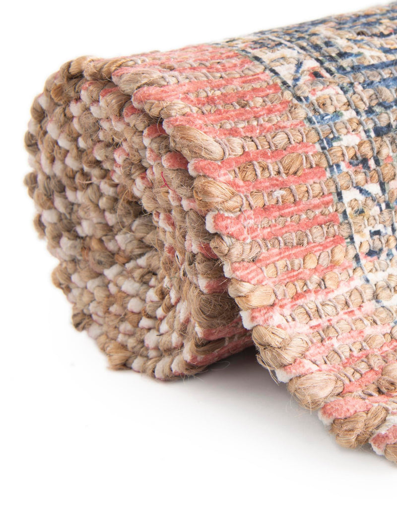 Desert Weave Jute Collection Area Rug - Negev Rectangle Antique Red lifestyle 19