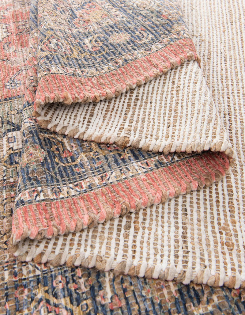 Desert Weave Jute Collection Area Rug - Negev Rectangle Antique Red lifestyle 20