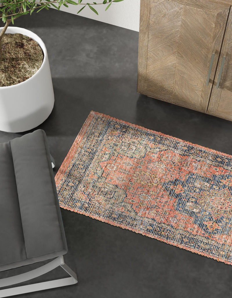 Desert Weave Jute Collection Area Rug - Negev Runner Antique Red lifestyle 38