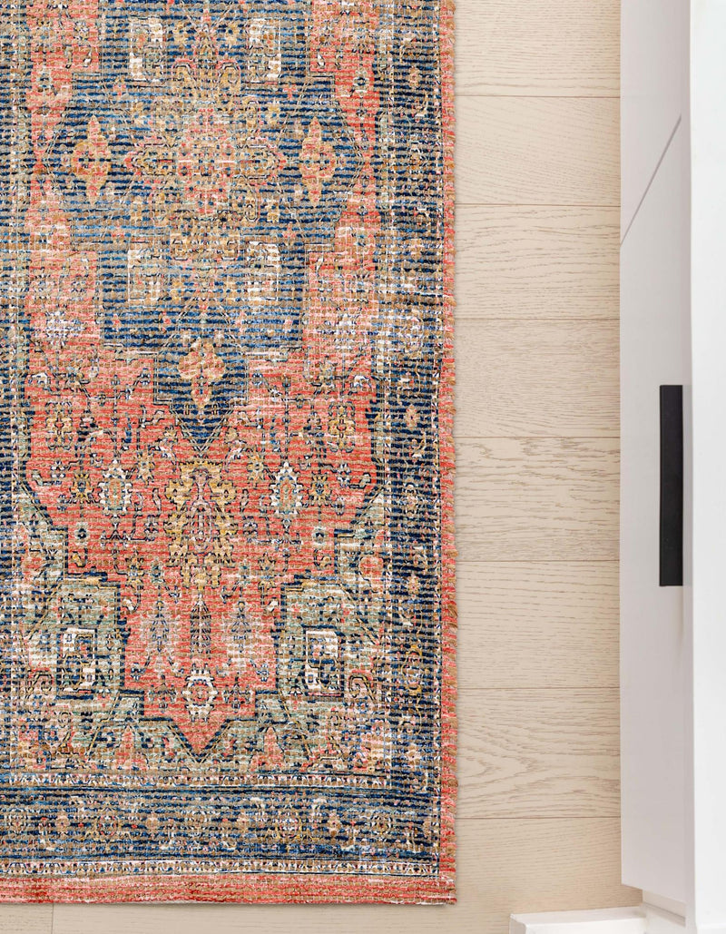 Desert Weave Jute Collection Area Rug - Negev Runner Antique Red lifestyle 44