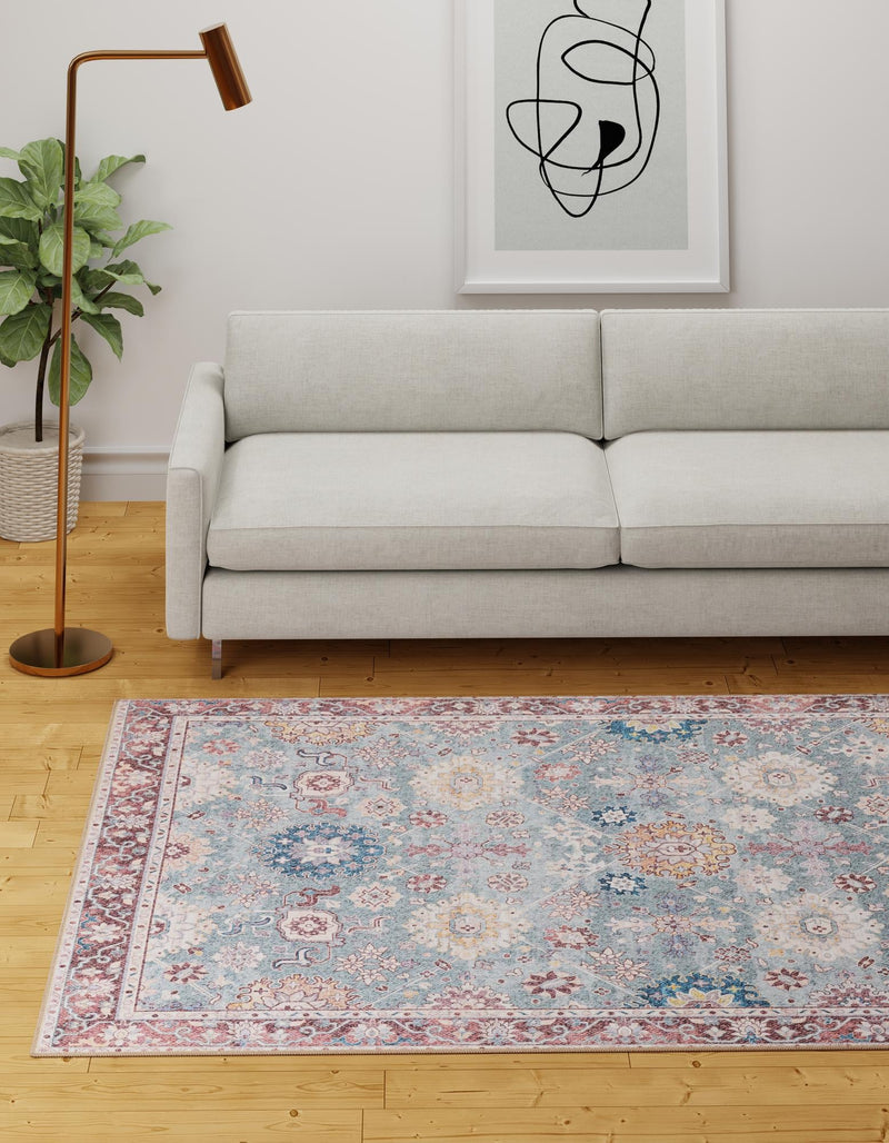 Heritage Elegance Collection Area Rug - Himeji Rectangle Green lifestyle 17