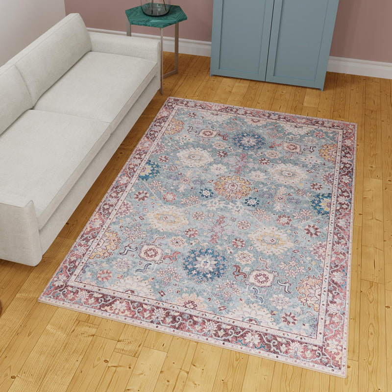 Heritage Elegance Collection Area Rug - Himeji Rectangle Green lifestyle 52