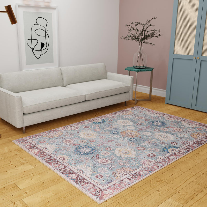 Heritage Elegance Collection Area Rug - Himeji Rectangle Green lifestyle 57