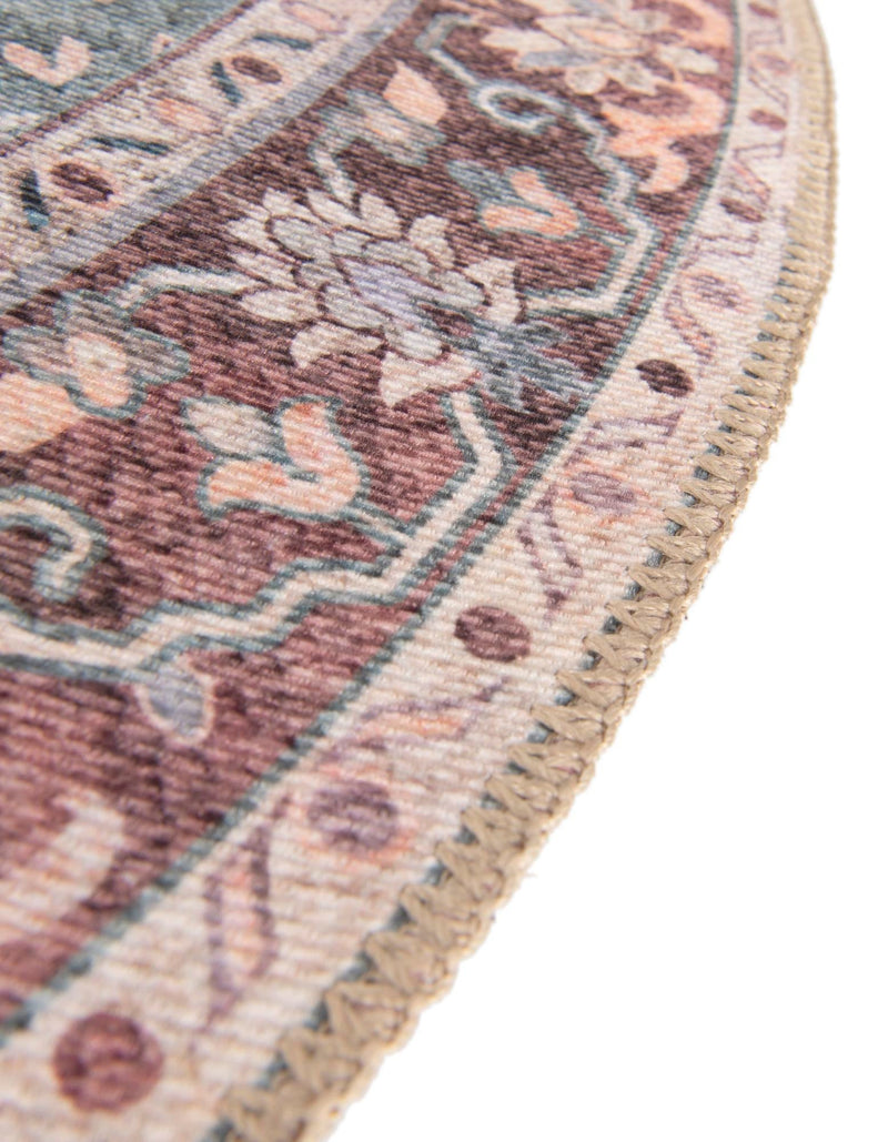 Heritage Elegance Collection Area Rug - Himeji Round Green lifestyle 117