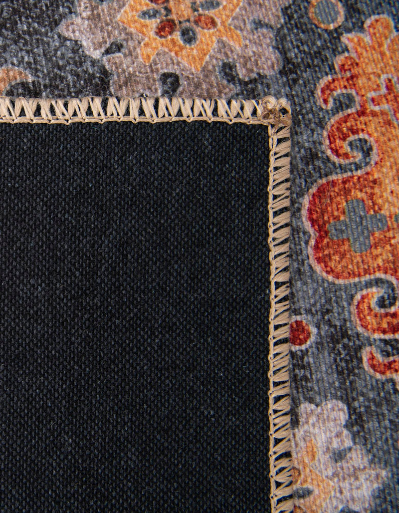Heritage Elegance Collection Area Rug - Himeji Rectangle Navy Blue lifestyle 27